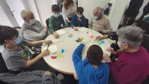 Intercambio generacional centro de día alegrare en Horta Guinardo